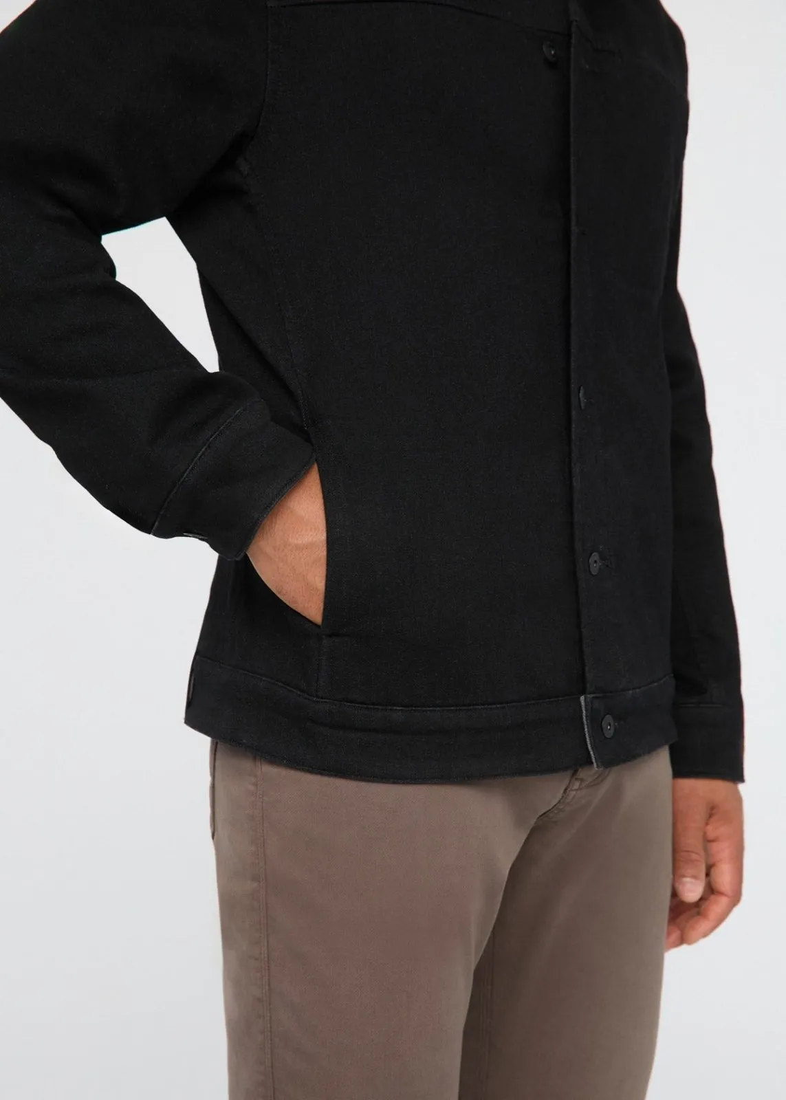 Tech Fleece Denim Jacket - Washed Black / Grey