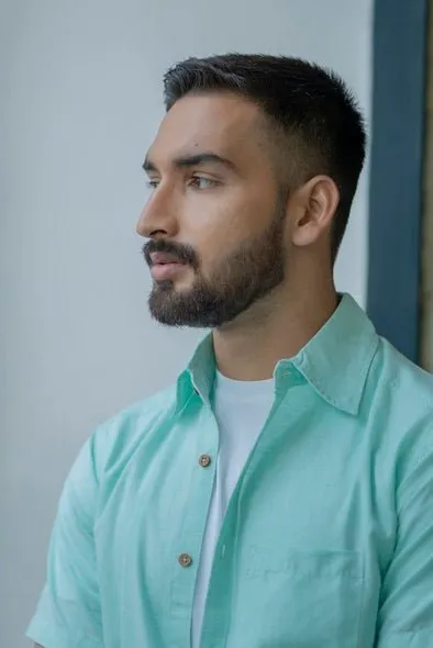 TENCEL™ Lyocell-Linen Half Sleeve Shirt in Mint Green
