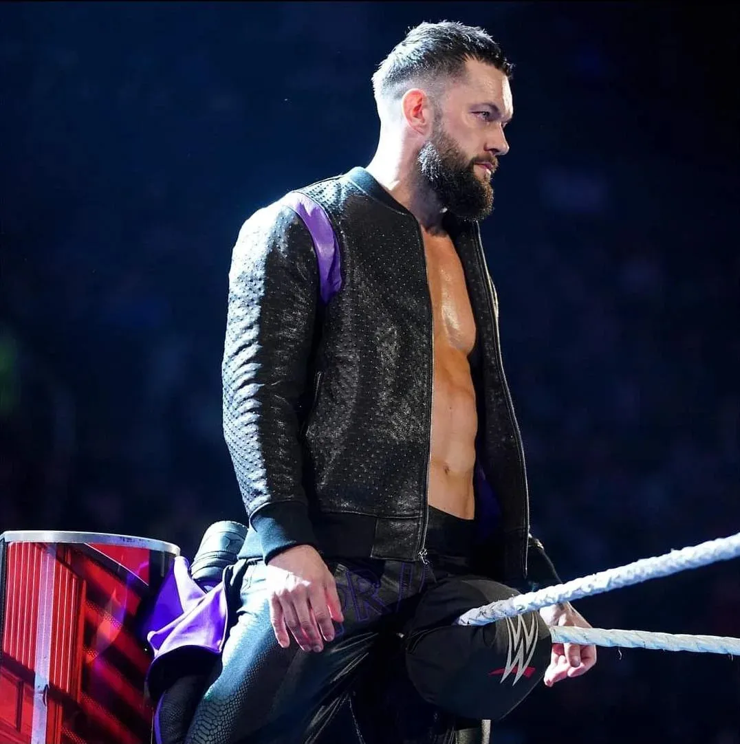 The Judgement Day Finn Balor Black Casual Leather Jacket | WWE Men Leather Jacket