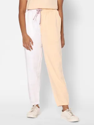 Track pants -half pattern- Peach