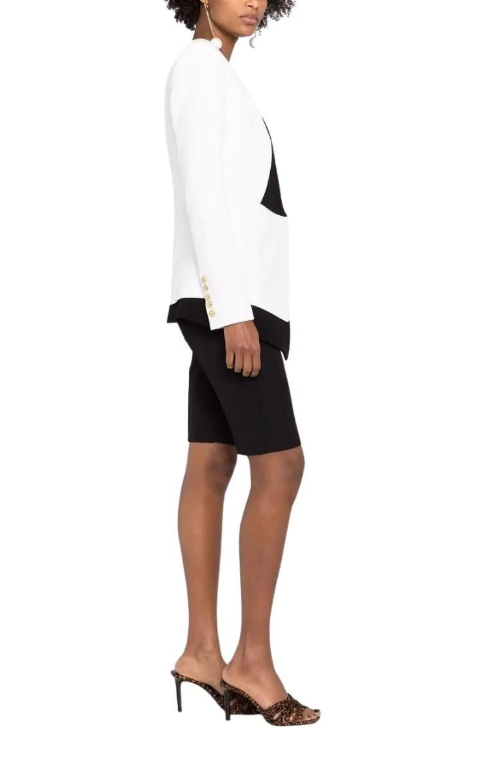 Two-tone Crepe Blazer