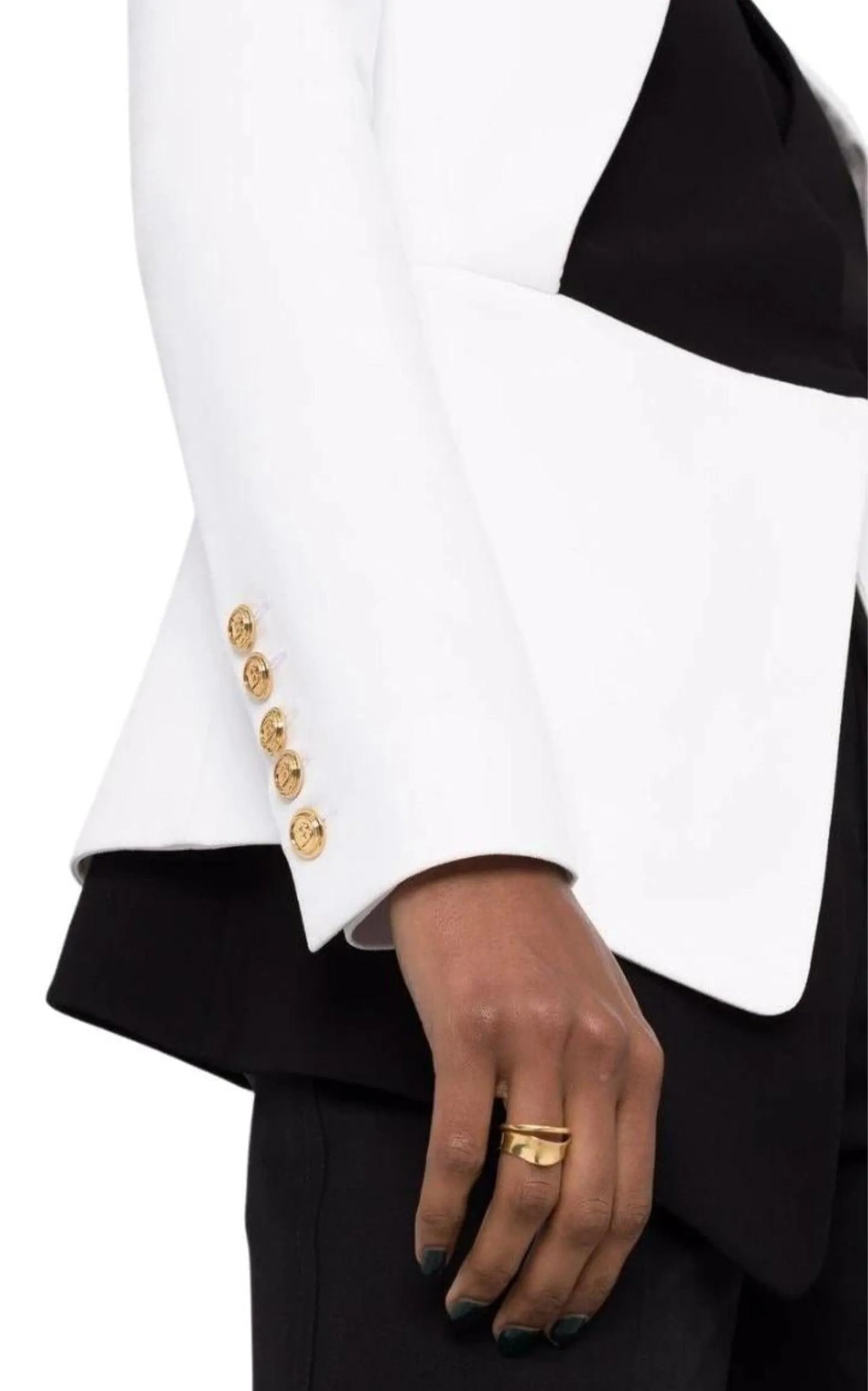 Two-tone Crepe Blazer