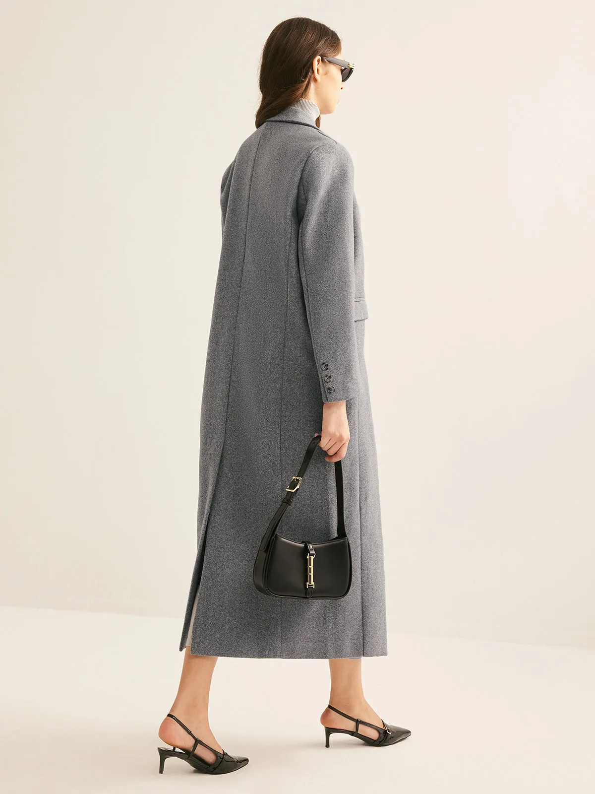 VICTORIA | LAPEL COLLARED LONG COAT