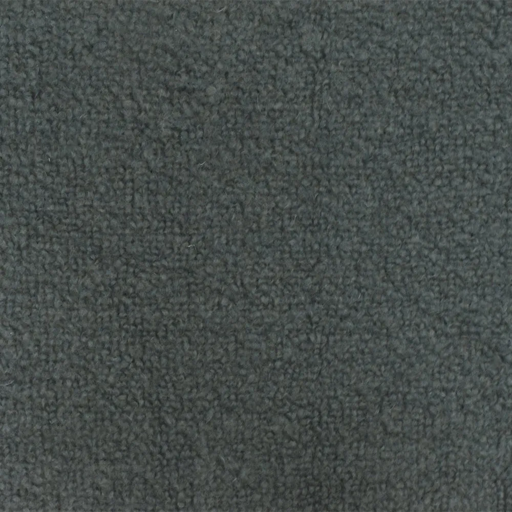 Weathered Gray Solid Wool Polyester Berber Fleece Knit Fabric