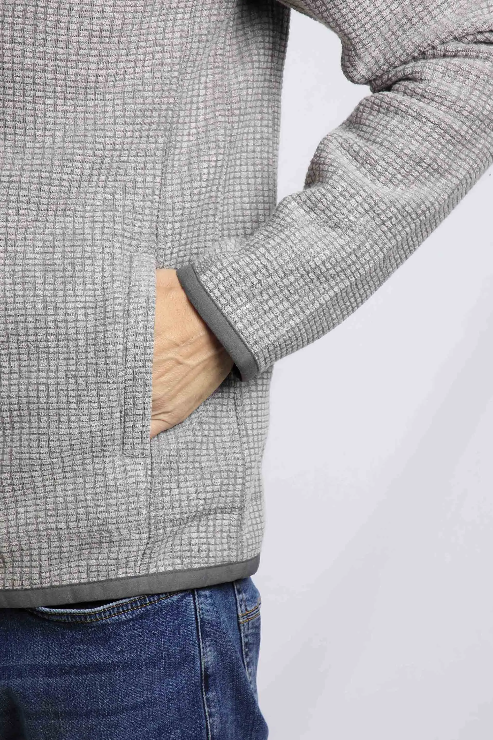 Weird Fish Rossten Fleece Full Zip-Steel Grey