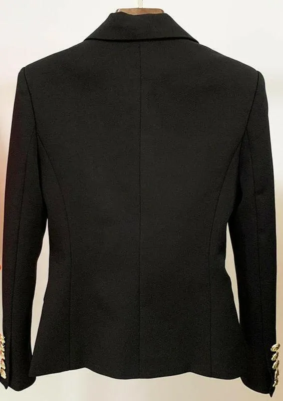 Women’s Classic European Double-Breasted Suit Jacket