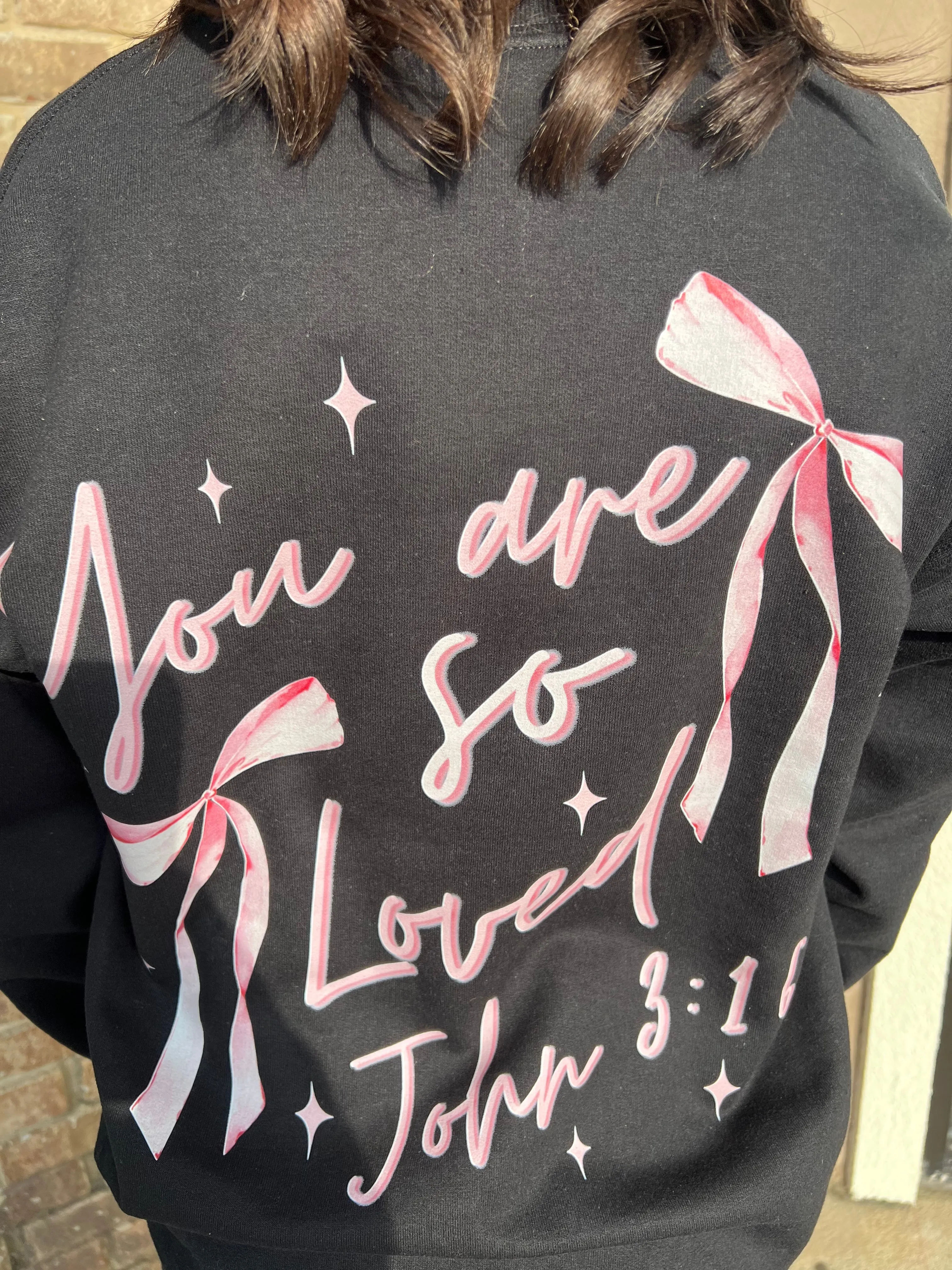 You're So Loved John 3:16 Sweatshirt • Black