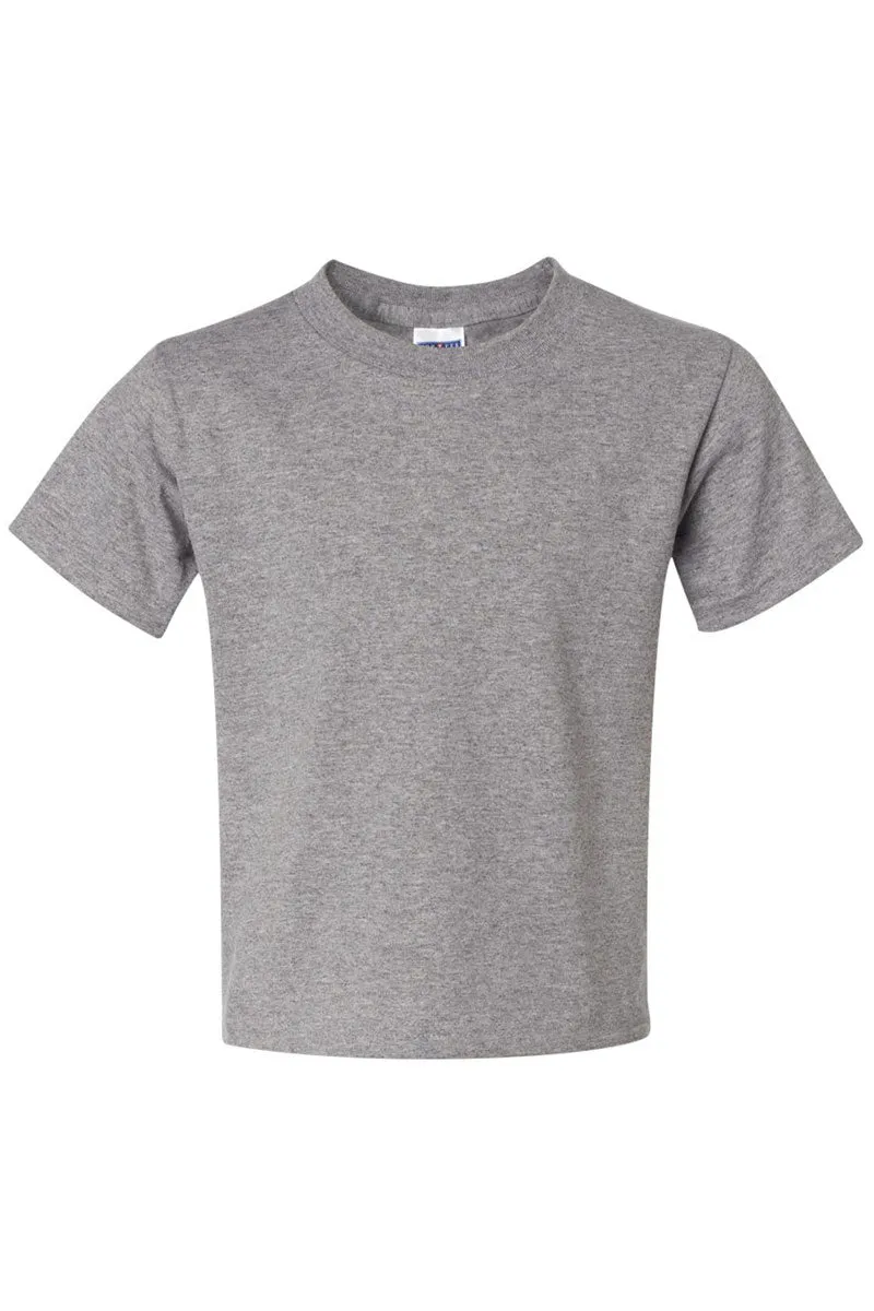 Youth Tis The Season Baseball Purple and Gold Dri-Power 50/50 T-Shirt
